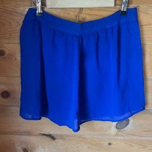 Women's Vibrant Cobalt Blue Mini Skirt